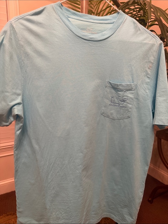 Vineyard Vines Other - Vineyard Vines Light Blue Short Sleeve Pocket Tee